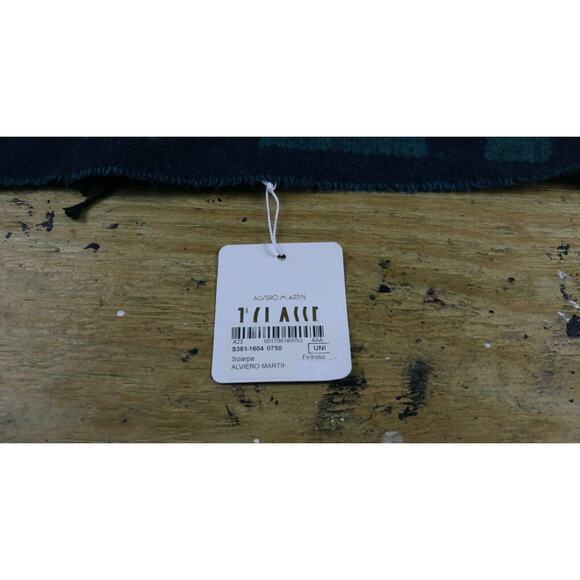 New Alviero Martini 1a Classe Scarf Sciarpa Logo Teal Blue Italy - Picture 7 of 8